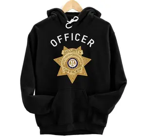 Personalized Security Officer Enforcement Badge For Policemen Sheriff Pullover Hoodie