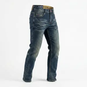 Men's regular jeans+casual straight leg pants+|+Comfortable and versatile+Classic blue washed+|+Durable denim fabric+Pocket decoration+|+Four season versatile streetwear+Suitable for both work and leisure