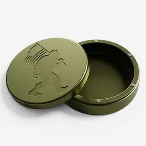 ZPACK Magnetic Zyn Metal Can, Upper Deckys Holder, Metal Container, Magnetic Closure, Slim Pouch Can, Zyn Gift for Him, Green Organiser Accessory