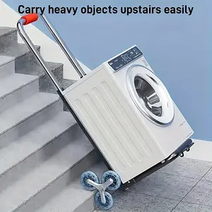 Heavy-Duty 330LB Folding Equipment Transporter! 🏔️   Thickened Anti-Rust Steel Frame with 3 Adjustable Straps. Multi-Functional Cart for Kayaks, Paddleboards & Sports Gear. Your Ultimate Adventure Hauler!