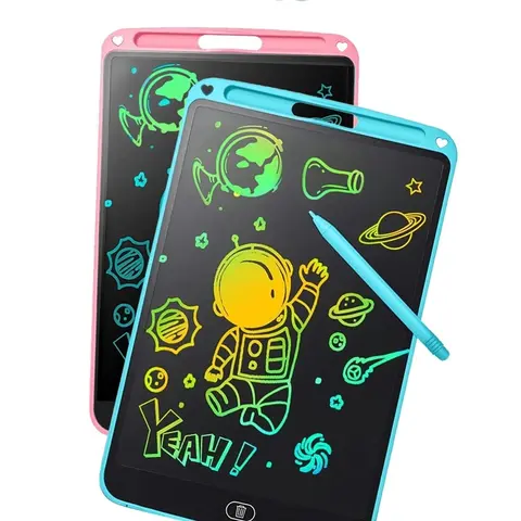 Dual Pack 10.5-Inch Color Screen Handheld Plastic LCD Digital Writing Tablets - Waterproof, Eye-Care ABS Graphics Drawing Devices for Toddlers 3+, Homeschool Educational Toys, Cool Gifts for Kids