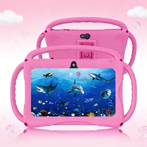 7-inch Android 12 children's tablet, student multifunctional tablet education and learning tool for boys and girls, downloadable APP, dual camera photography, music, video games, learning computer, no adapter, holiday gift