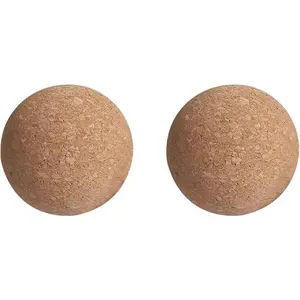 Cork Ball Stopper for Decanter, Carafe, Bottle - 6.1cm/2.4inch Wooden Replacement (2pcs)