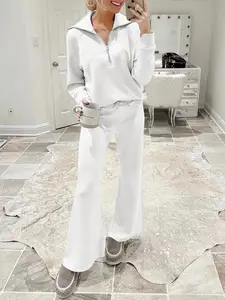 ANRABESS Women 2 Piece Outfits Sweatsuit Set 2025 Fall Oversized Half Zip Sweatshirt Wide Leg Sweatpant Lounge Set Tracksuit ANRABESS Women 2 Piece Outfits Sweatsuit Set 2025 Fall Oversized Half Zip Sweatshirt Wide Leg Sweatpant Lounge Set Tracksuit