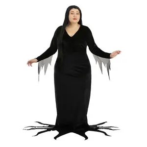 Plus Size 1960s Morticia Addams Costume for Women