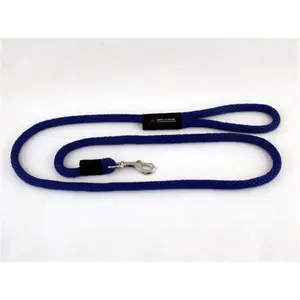 212 MAIN Soft Pliable Poly Rope Dog Snap Leash - 0.5 In. Diameter x 10 Ft., Blue, Stretchy Anti-Loss Basic Leads, Walking Leash Basic Leads, All Seasons, Excellent Acid-Alkali Resistance, Floats Easily, Machine Washable