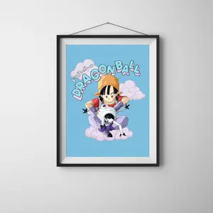 (Poster) Drag0n Ball1 Z Pan and Giru, Anime Poster, Vintage Art Print, Wall Art Decor, Retro MangaPoster, Birthday Gift, Gift Ideas for Fans