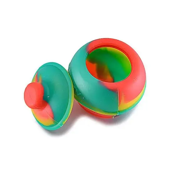 Mini Silicone Jar 3-Pack – Food-Grade, Tight-Seal Lid, Stackable | Choose Style