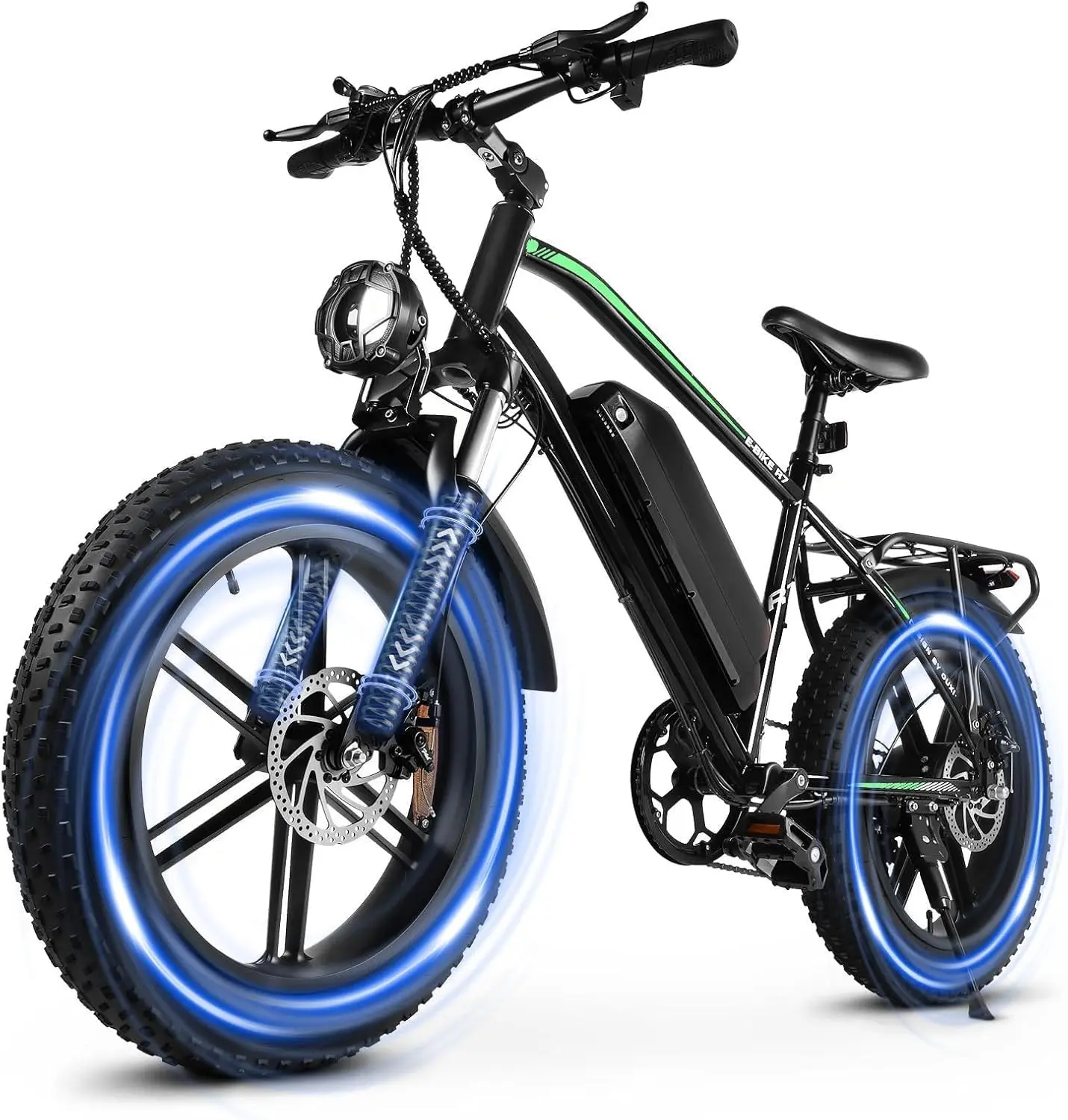 OUXI R7 Electric Mountain Bike for Adults, 1000W Motor, 48V 13Ah Removable Battery, 20" Fat Tire for Trail Riding, UL 2849 Certified, Rechargeable Led Bikes, Unisex Adult, Commuting, 85% Pre-Assembled With Tools And Instructions, Adjustable Speed, With Pe
