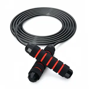Tangle-Free Polymer-Coated Steel Skipping Rope for Fitness Pre-Workout Sessions