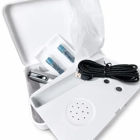 M-8-S Unisex Plastic Facial Beauty Device - LED Display, Rechargeable Battery, Adjustable Speed, Microcurrent, Complete Accessories, Facial Care Tools, At-Home All Seasons Daily Elegance Skin Care Equipment for All Skins