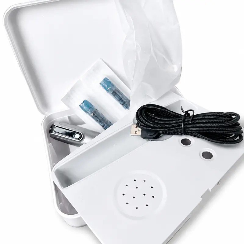 M-8-S Unisex Plastic Facial Beauty Device - LED Display, Rechargeable Battery, Adjustable Speed, Microcurrent, Complete Accessories, Facial Care Tools, At-Home All Seasons Daily Elegance Skin Care Equipment for All Skins