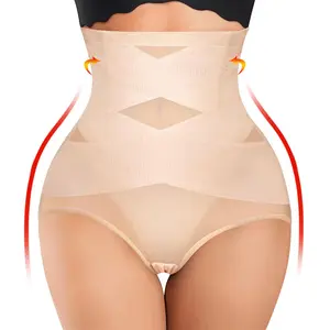 Body Shaper Butt Lifter Briefs Women Tummy Control Shapewear Female High Waist Trainer Panties Corset Abdomen Girdle Women's Tummy Control Shapewear Body Shaper Underwear