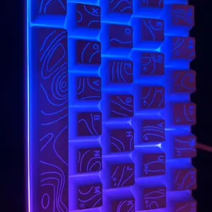 7KEYS Wired 60% Gaming Keyboard, Mini 61 Key RGB, 25 Key Anti Ghosting, Ultra Compact and Portable, Compatible with PC, Mac, Laptop (Black Outline Keycaps)