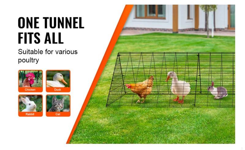 Chicken Tunnel with Wire Durable Design for Chicken Run