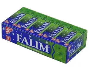 Sugarless Falim Plain Gum - Mint Flavoured (20 Pack (100 Pieces))