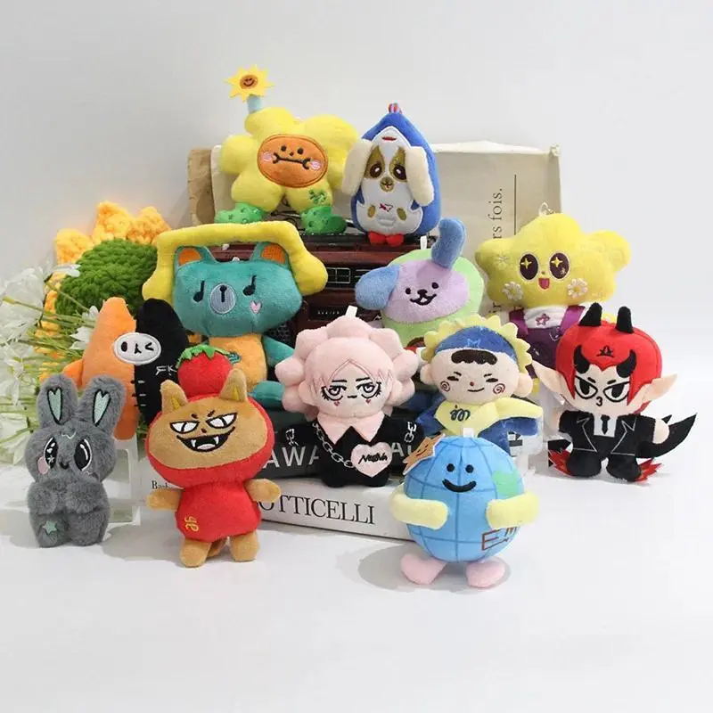 GMMTV CP Plush Keychain, PP Cotton Filled Cartoon Cute Pendant for WilliamEst, JimmySea, FirstKhaotung Fans, JAIDEE BABII WIN ForceBook AouBoom Themed Birthday Gift (Toys & Hobbies Classic Novelty Toy)