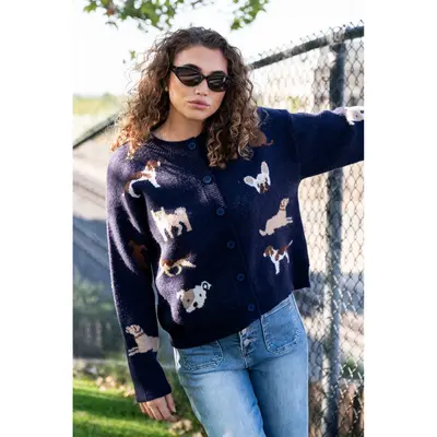 Navy Blue Cardigan Outfit Women TikTok Shop