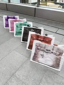 2025 INS blogger's parody creative grocerybags platinum bag remake fashion blogger's same fitness and leisure bag Beach Bag