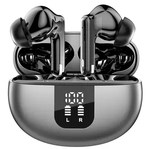 Dual LED Digital Wireless Earbuds, Bluetooth 5.3 in-Ear Headphones, 40Hrs Total Playtime, IP7 Waterproof Sports Earphones with ENC Mic for Gaming & Travel