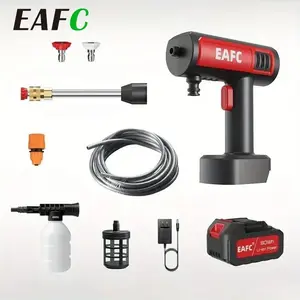 Portable Wireless High Pressure Washer Electric Car Wash Gun Machine High Power Spray Cleaning Foam Cannon Car Wash Tools