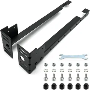 Bed Frame Footboard Extension Brackets Set Attachment Kit Fit for Twin Full Queen or King Size Beds