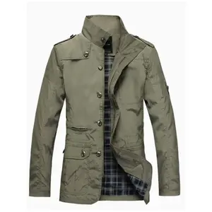 2025 New European And American Size Spring And Autumn Mid-Length Jackets for Men, Windproof Casual Wear, Loose Outerwear, Trench Coats, And Jackets.