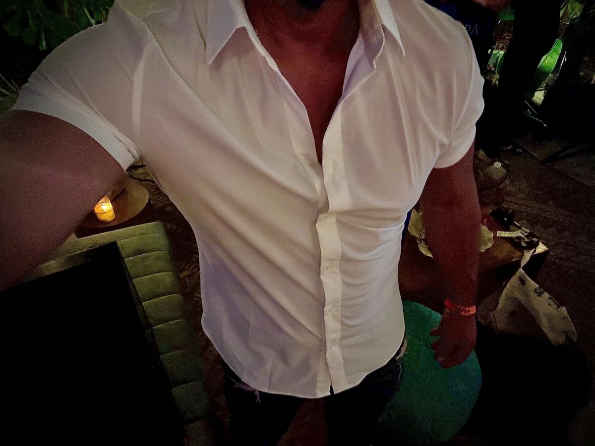 Item: White/Green, L