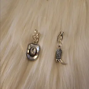 Cowboy Hat and Boot Clip On Earrings Rodeo Inspired Costume Jewelry & Accessories for Western-Themed Outfits Secure Clip-On Design Durable and Stylish