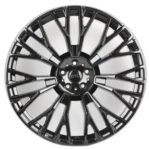 22" Gloss Black Staggered Wheels Rims, 5x112 Bolt Pattern, Compatible with BMW Vehicles