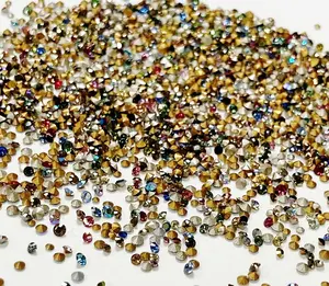400 Vintage Austrian Crystal Rhinestones - Assorted Pointed Back Tiny 1mm. To 2mm. Rhinestones for Jewelry Repair, Jewelry Making, Crafting