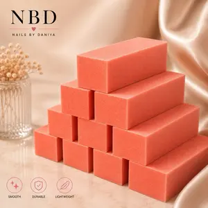 Nail Buffer Block, Medium/Fine Grit 100/180 Finishing Buffers for Acrylic Nails Gel Polish Nails, 3 Way Professional Pedicure Manicure Buffer