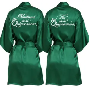 2 Pcs Elegant Quinceañera Celebration Gown Mis Quince Años Robe Girls 15th Anniversary Bathrobe for Birthday Party