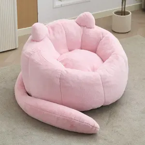 No Assembly Adult Bean Bag Chair with Memory Foam & Armrests