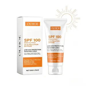 SPF 100 Facial & Body Sunscreen Moisturizer, Lightweight Non-Greasy Travel-Size Hydrating Daily UV Protection for Adults with Long-Lasting Moisture Sunscreen for black girls