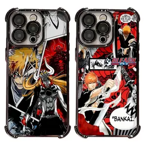 Hot Anime Bleach Ichigo‌ Black Phone Cases For iPhone 17 16 15 14 13 12 11 Promax Pro Air Plus Shockproof Cover Casing Protection Best Gifts For Valentine Christmas Birthday Halloween