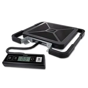 212 MAIN Dymo By Pelouze PEL S100 100lb Portable Digital USB Shipping Scale with USB Connectivity, Handheld Design, Detachable LCD Screen, Wrap-Around Feature