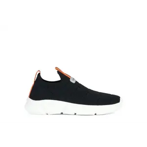 GEOX Black & Orange Mesh Sock Sneaker