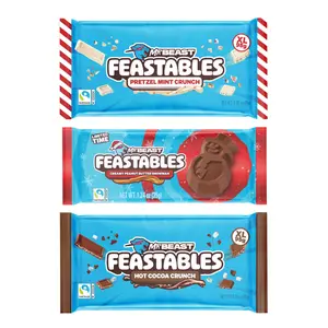 Feastables by MrBeast - TikTok Limited Edition Holiday Bundle - Perfect For Sharing For Up To 6 People -  Adults & Kids, Candy, Cocoa, Fairtrade Certified, Kosher, Gifting or Snacking