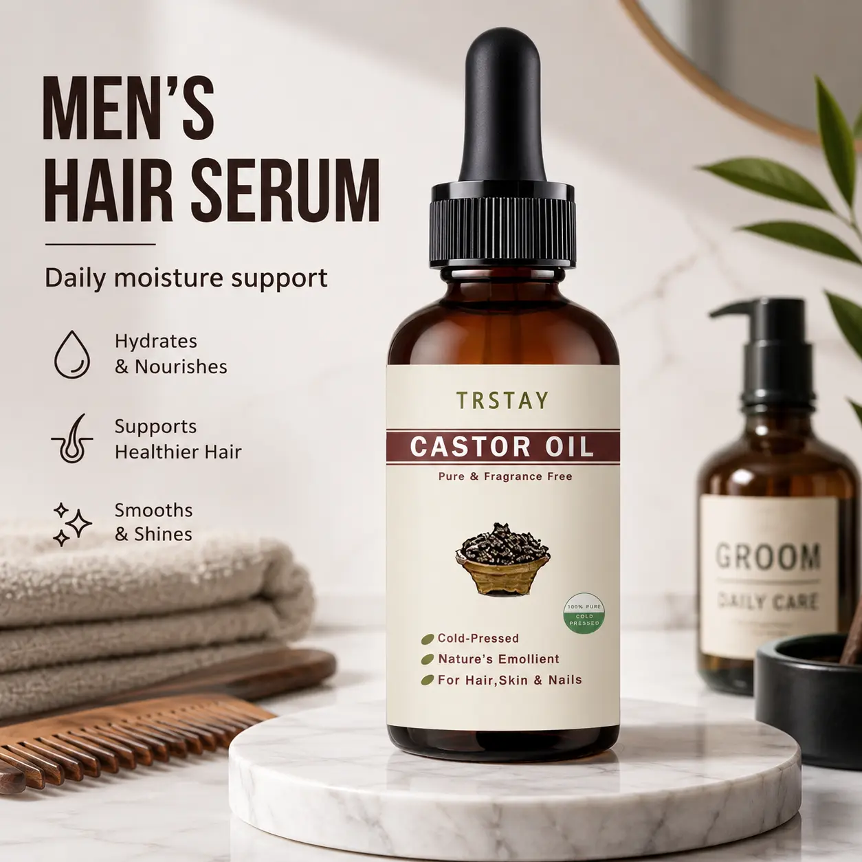 Men's Moisturizing Hair Serum—Improves dry, frizz-prone hair and creates a smooth, sleek look serum minoxidil