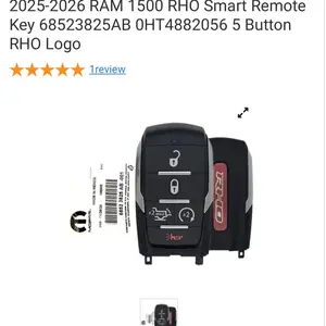 2025-2026 RAM 1500 RHO Smart Remote Key 68523825AB 0HT4882056 5 Button RHO Logo