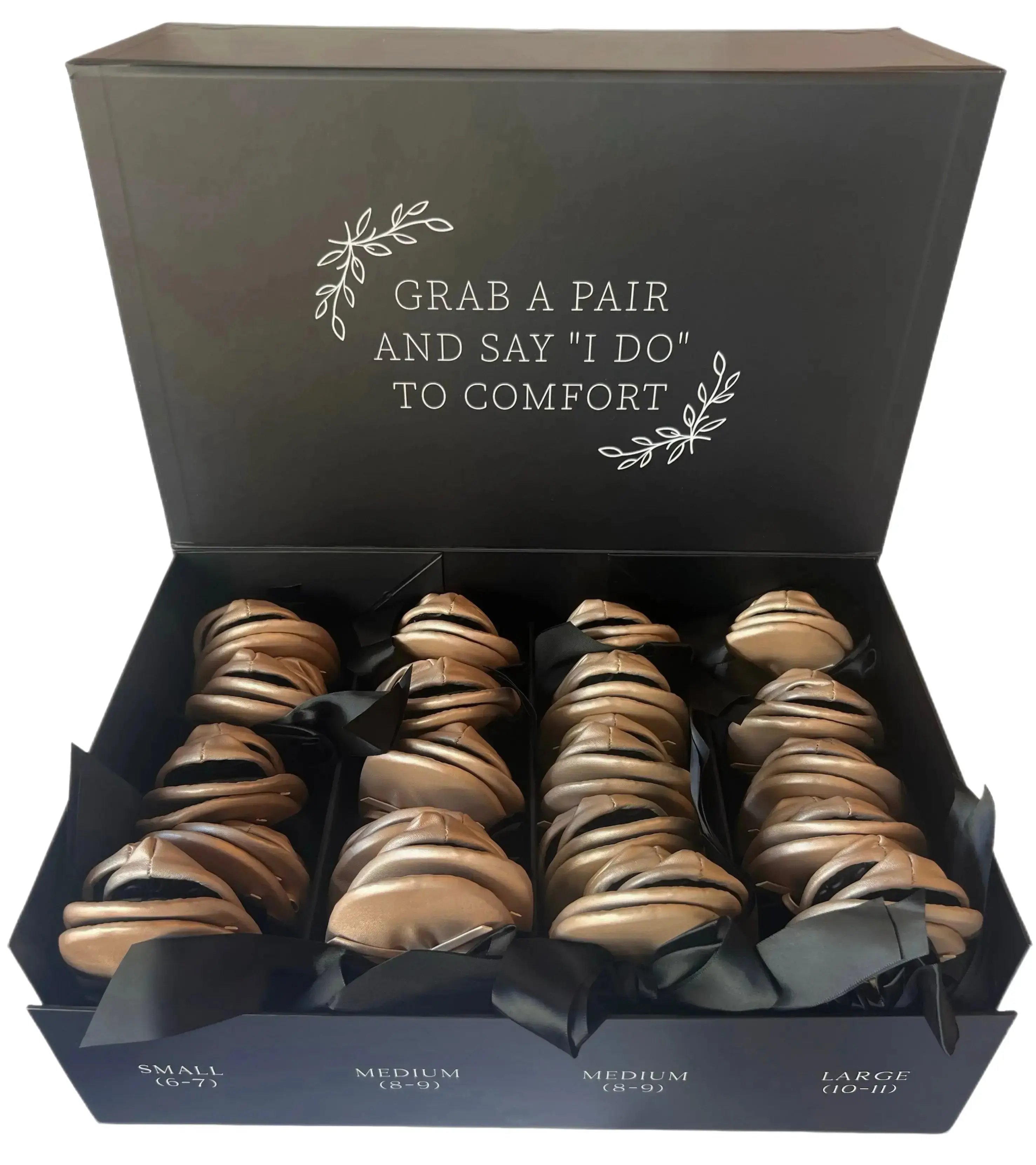 Champagne Toast Box Set - Foldable Ballet Flats - Viral Wedding Favor
