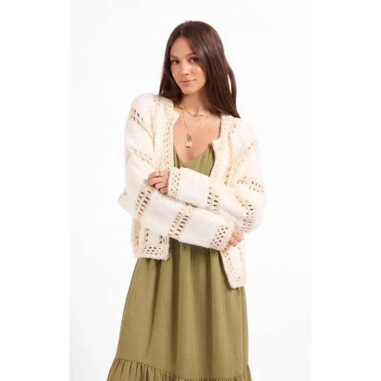 Fluffy Clouds Zip Sweater