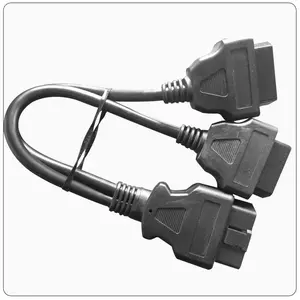 OBD2 One-to-Two Extension Cable OBD One-to-Two Connector Adapter Cable Customizable Car OBD 16-Core Extension Cable