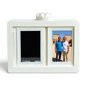 360° Rotatable 8-Slot Multi-Sided Desktop Photo Frame - Home Decor, Personalized Family Memory Gift