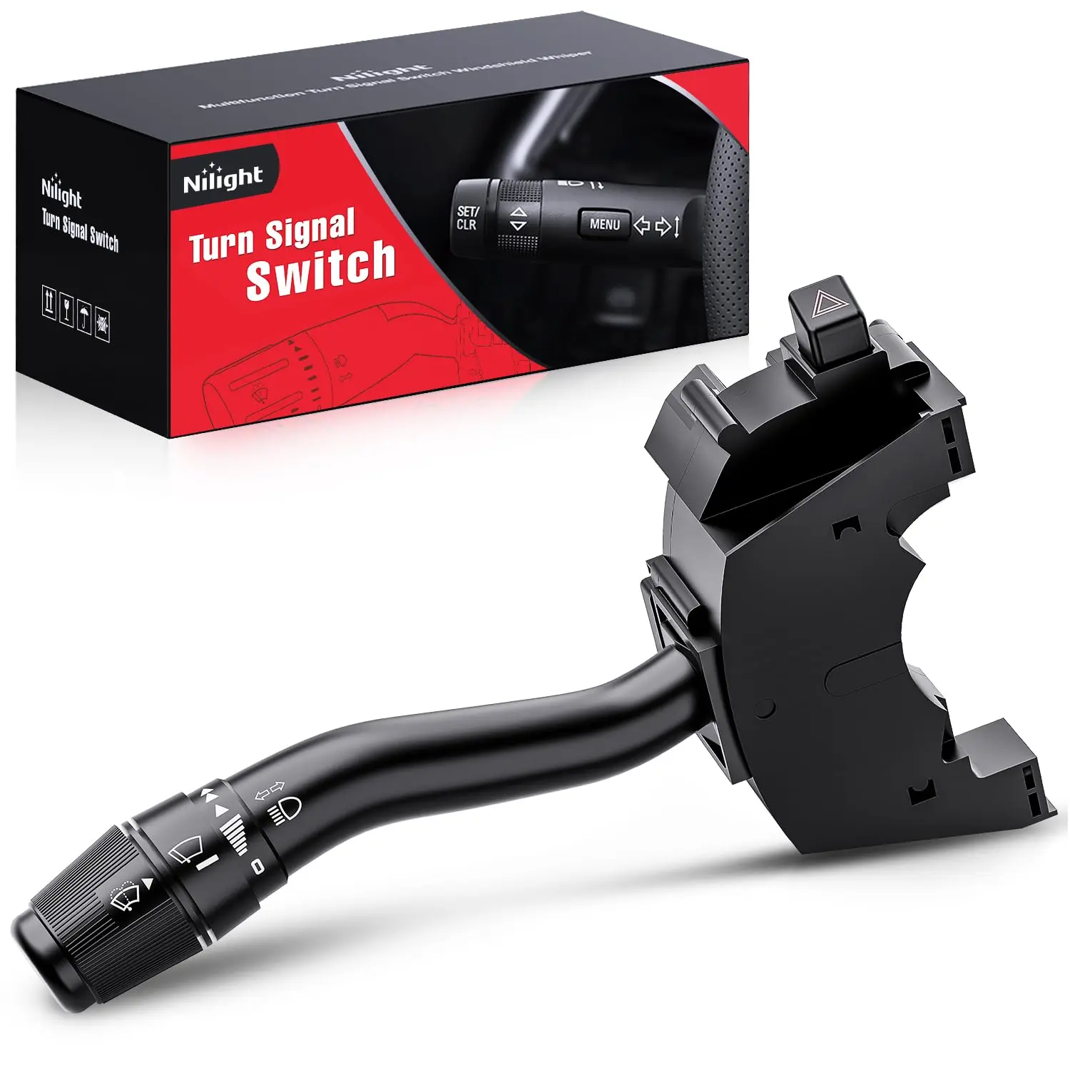 Nilight PP OE-Matched Plug-and-Play Multifunction Turn Signal & Windshield Wiper Replacement Lever Switch for 1997-1998 Ford F150,F250,E150,E250,E350 Econoline,1997 F350,1999-2004 F250,F350 Super Duty