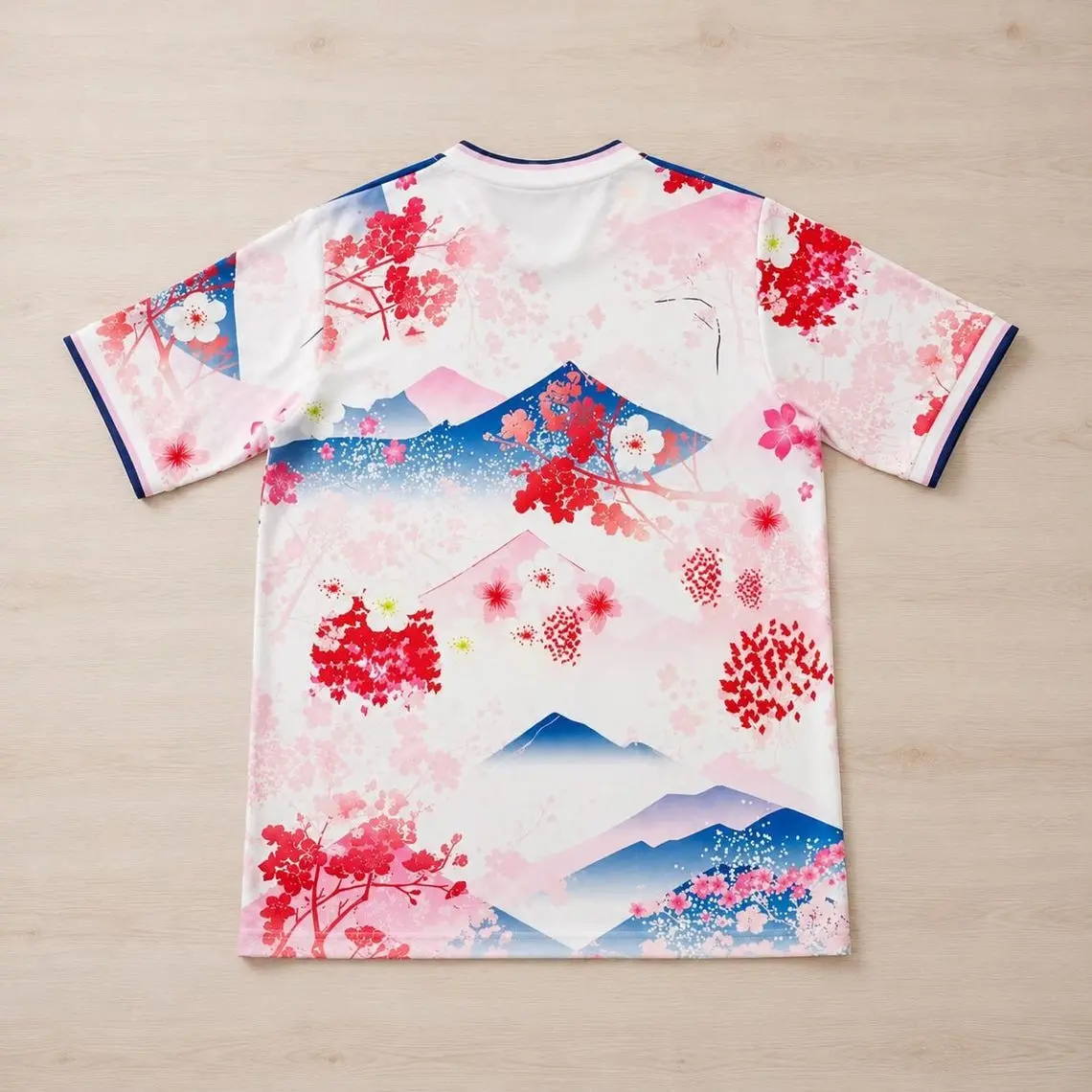 Cherry Blossom Japan Soccer Jersey Mount Fuji Football Shirt Pink Sakura Graphic Kit, Premium Breathable JFA Concept Jersey Streetwear Top - Perfect Gift for Fans - Premium Edition 2026