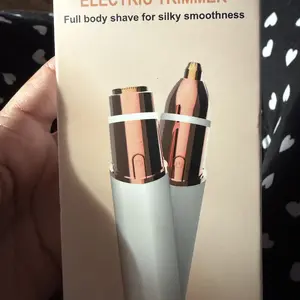 Facial & Eyebrow 2 in 1 Rechargeable Hair Remover for Women ,For Face Eyebrows Peach Fuzz Lips Trimmer with Light,Painless Electric Hair Removal