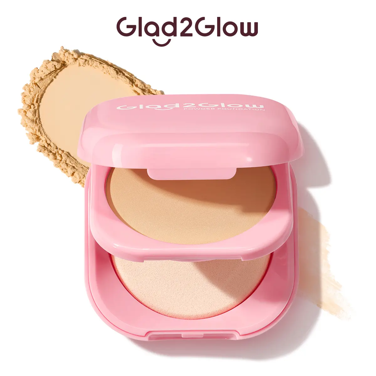 Glad2Glow Perfect Blurring Powder Foundation | Double Coated Powder Technology & Non-Patchy Smooth Finish Face Powder