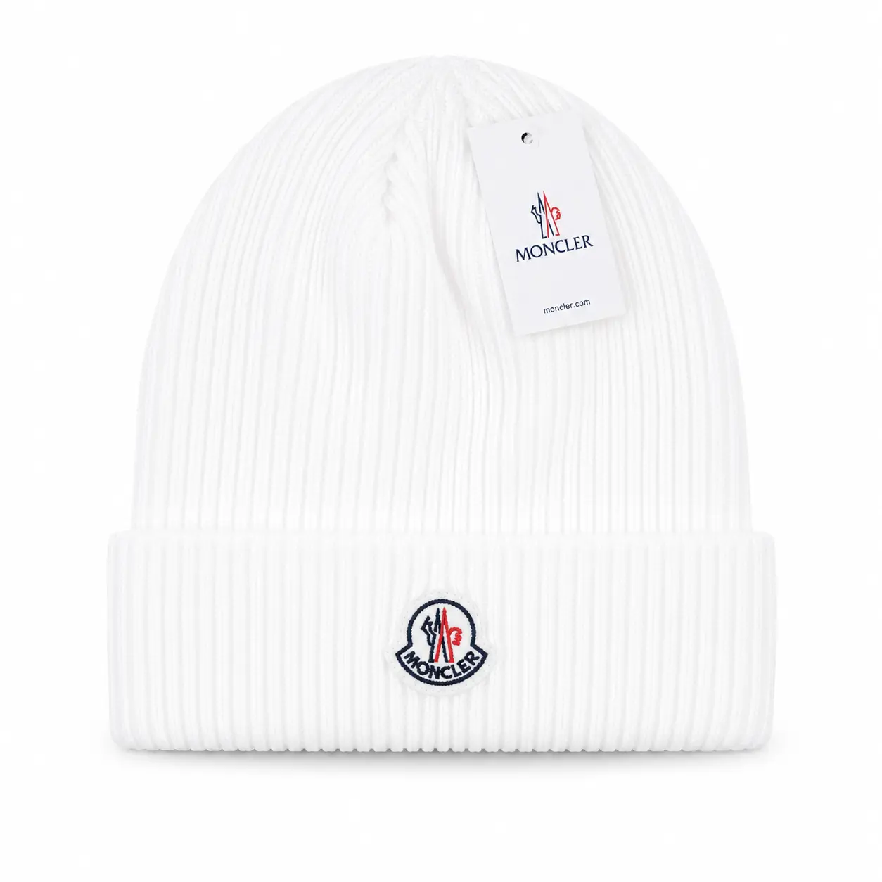 Moncler Ribbed Beanie – Warm Unisex Winter Knit Hat